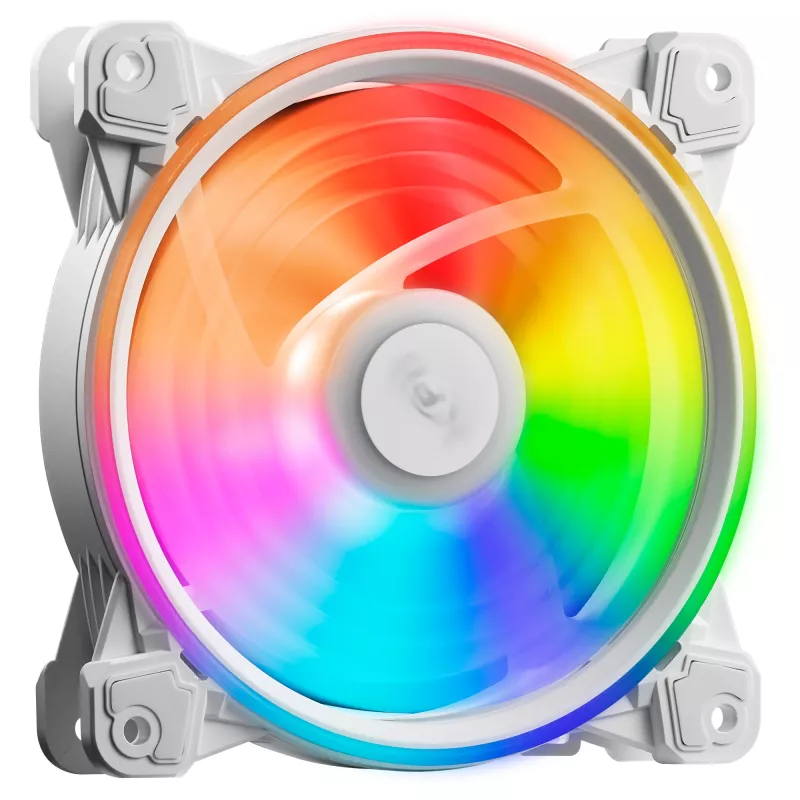 XPG HURRICANE 120 ARGB PWM Valge, Ventilaator, 12 cm, 600 p/min, 2000 p/min, Valge