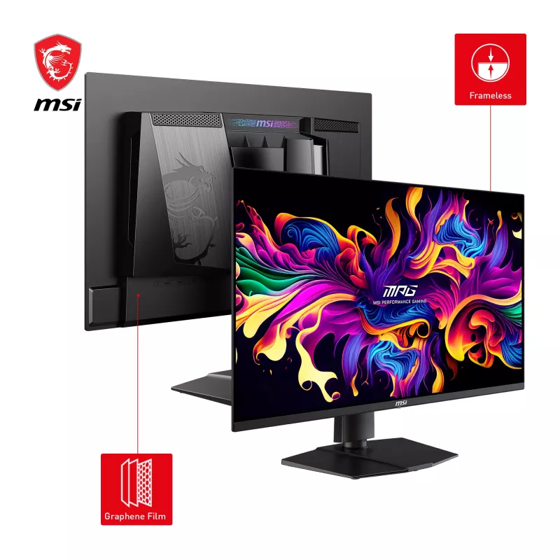 MSI MPG 271QRXDE QD-OLED arvutikuvar 67,3 cm (26,5 tolli) 2560 x 1440 pikslit Wide Quad HD Must