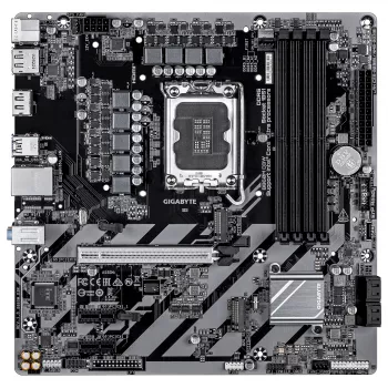 GIGABYTE B860M D3W emaplaat – Intel Core Ultra seeria protsessorid, 4+1+2 faasiga VRM, kuni 9066 MHz DDR5, 2x PCIe 4.0 M.2, 1 GbE LAN, USB 3.2 Gen 1