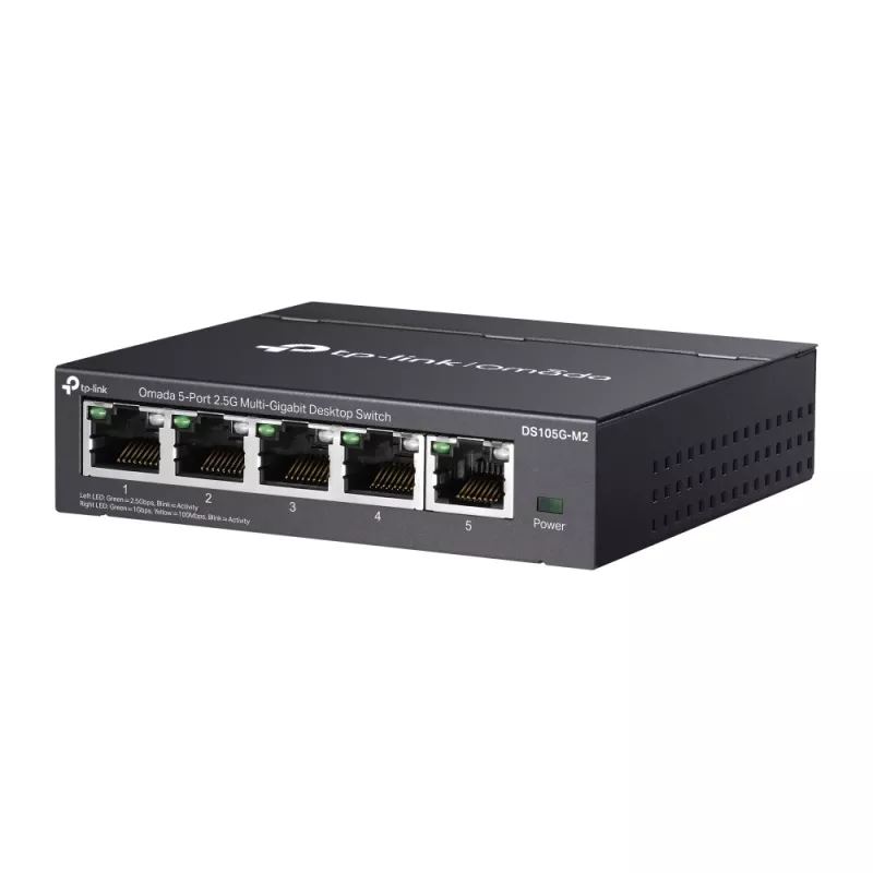 TP-Link Omada DS105G-M2 võrgukommutaator Haldamata 2.5G Ethernet (100/1000/2500) Must