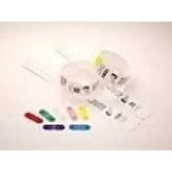 Zebra QuickClip randmepaelte klambrid punased 275 tk