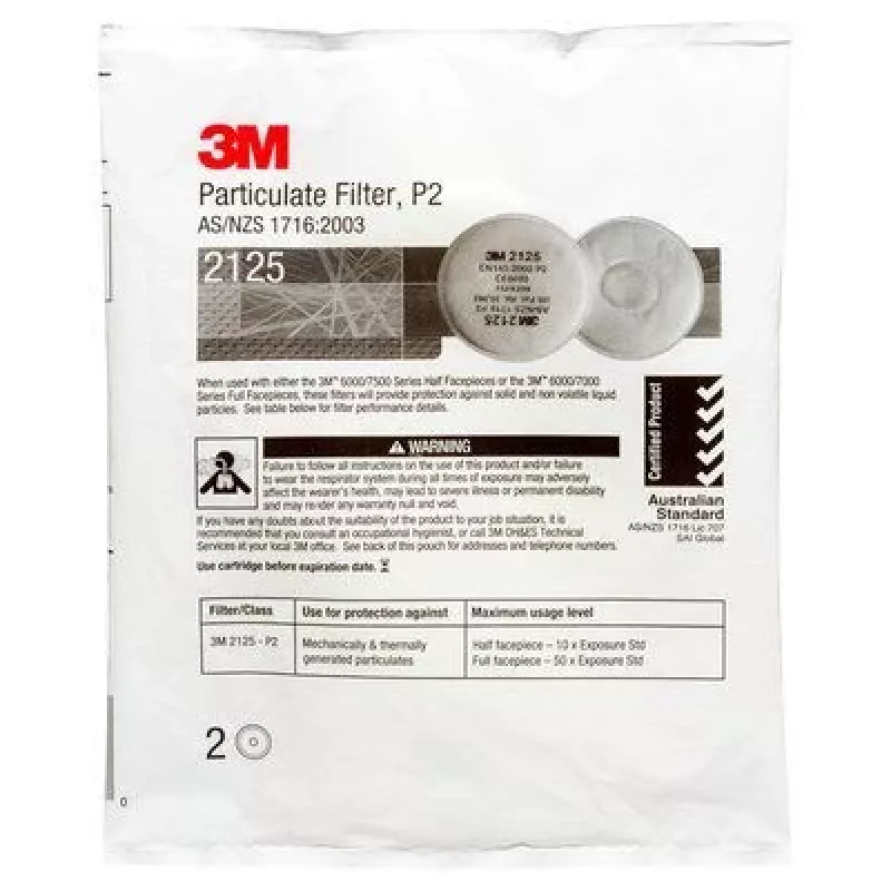 3M 2125 Osakeste filter 2 tk