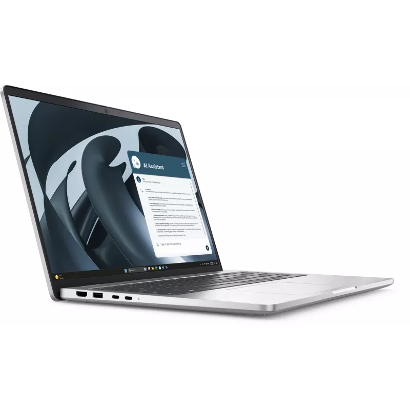 DELL Pro 16 Plus PB16255 Copilot+ PC AMD Ryzen™ AI 7 350 sülearvuti 40,6 cm (16 tolli) Full HD+ 32 GB LPDDR5x-SDRAM 512 GB SSD Wi-Fi 7 (802.11be) Windows 11 Pro saksa Plaatina, Hõbedane