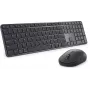 DELL Pro 7 õhuke KM726 klaviatuur, hiir komplektis, kodu/kontor, RF traadita + Bluetooth, QWERTZ, saksa, must
