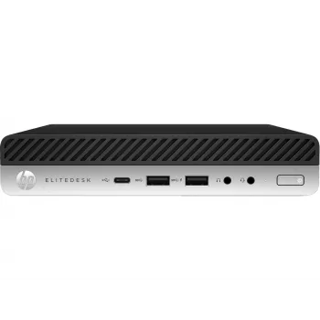 T1A HP EliteDesk 800 G5 Renoveeritud Intel® Core™ i5 i5-9500 8 GB DDR4-SDRAM 256 GB SSD Windows 11 Pro Mini-arvuti Must, Hõbedane