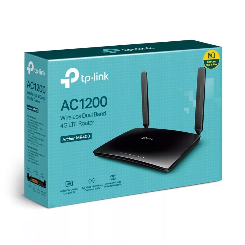 TP-Link Archer AC1200 juhtmevaba kaheribaline 4G LTE ruuter