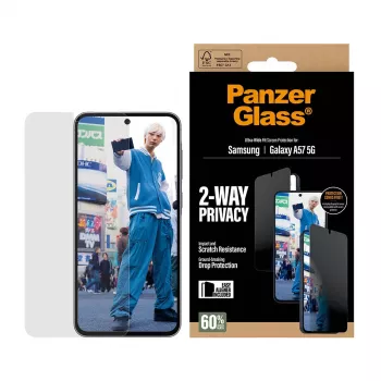 PanzerGlass Privacy ekraanikaitse UWF - Läbipaistev - Samsung Galaxy A57 5G Läbipaistev ekraanikaitse