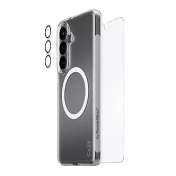 Ekraanikaitse PanzerGlass CARE 3-in-1 Samsung Galaxy S Plus 2026 jaoks — PanzerGlass CARE komplekt