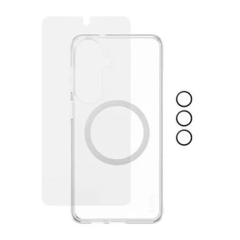 Ekraanikaitse PanzerGlass CARE 3-in-1 Samsung Galaxy S Plus 2026 jaoks — PanzerGlass CARE komplekt