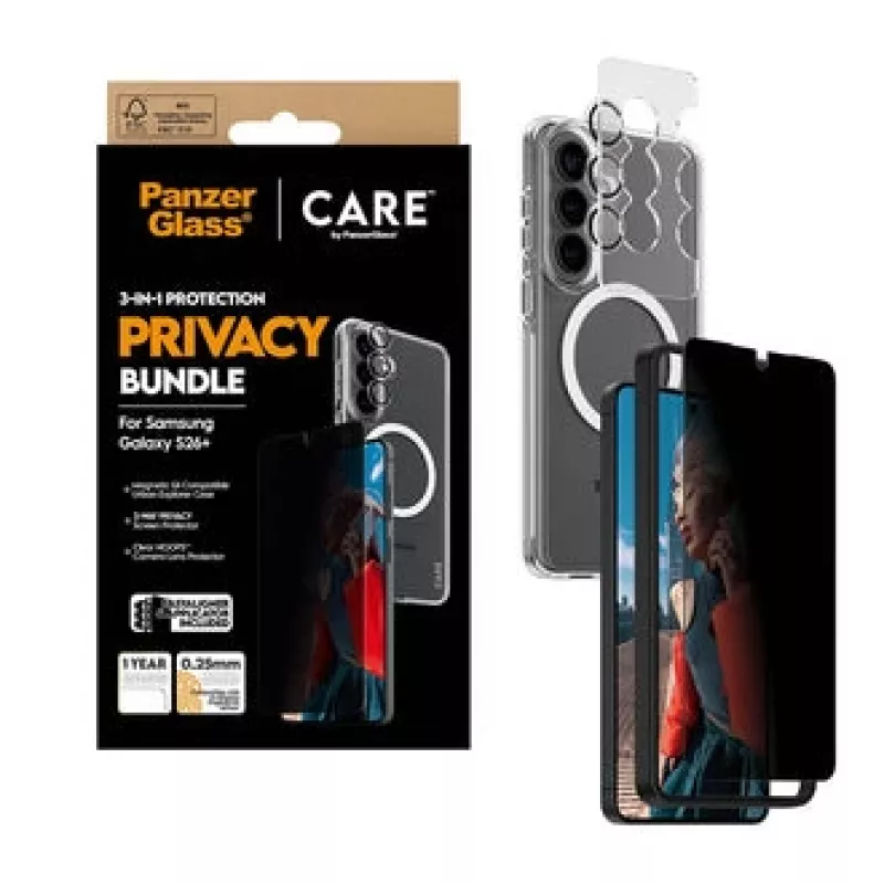 PanzerGlass CR94821 mobiiltelefoni ümbris 17 cm (6.7 tolli) kate Must, Läbipaistev