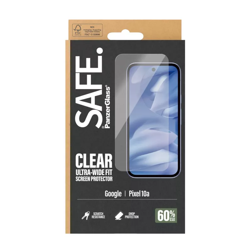PanzerGlass SAFE. by ® ekraanikaitse Google Pixel 10a 5G | ülilai sobivus
