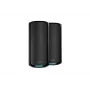 NETGEAR Orbi 970 seeria neljaribaline WiFi 7, 2-pakk neljaribaline (2,4 GHz / 5 GHz-1 / 5 GHz-2 / 6 GHz) Wi-Fi 6 (802.11ax) Must 3 Sisemine