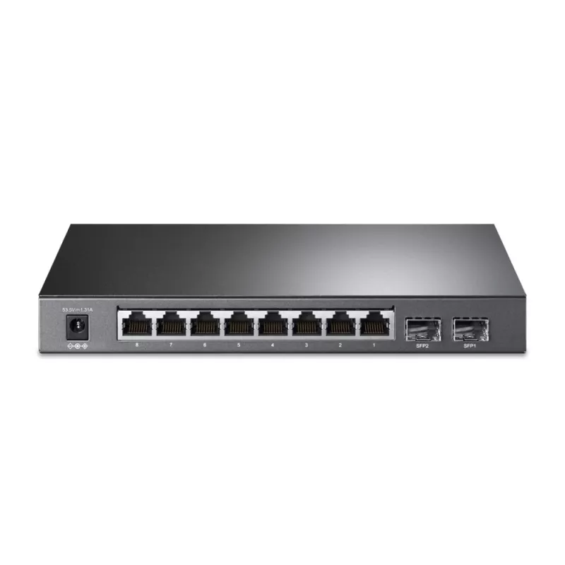 TP-Link JetStream 8-pordiline Gigabit nutikas PoE+ lüliti 2 SFP-pesaga