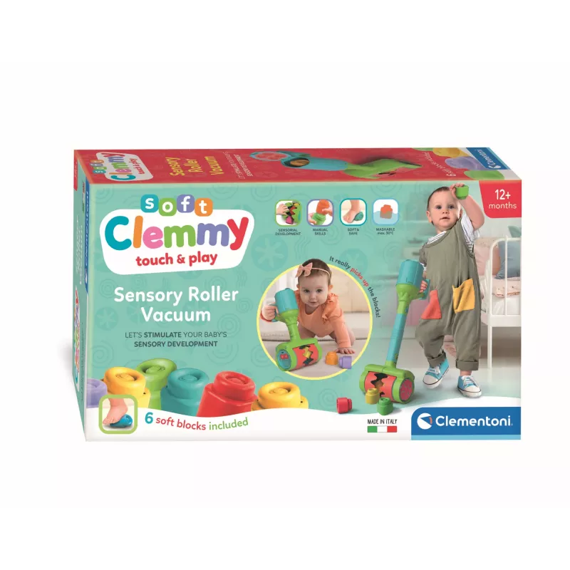Clementoni Clemmy pehme tolmuimeja, ehituskomplekt, 1 a, 6 tk, 110 g