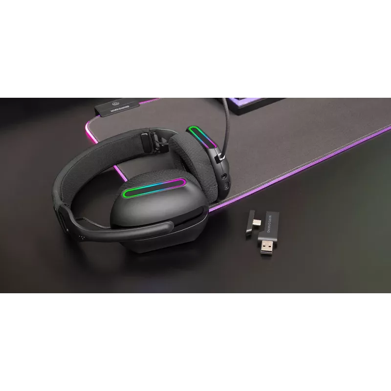 Mars Gaming MHW-PRO peakomplekt Juhtmega ühendatud ja juhtmevaba peakomplekt Peavõru USB USB-C Bluetooth Must