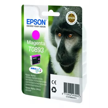 Epson Monkey Singlepack magenta T0893 DURABrite Ultra tint, magenta, pigmendipõhine tint, 3.5 ml, 1 tk