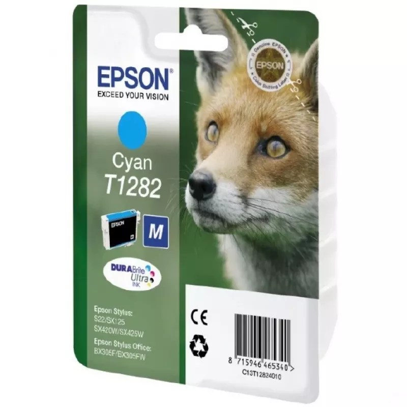 Epson Fox Singlepack tsüaan T1282 DURABrite Ultra tint, tsüaan, 1 tk
