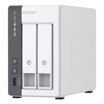 QNAP TS-216G NAS-/salvestusserver Torn Cortex-A Cortex-A55 4 GB HDD Valge