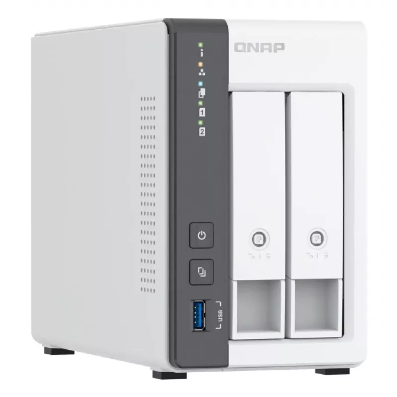QNAP TS-216G NAS-/salvestusserver Torn Cortex-A Cortex-A55 4 GB HDD Valge