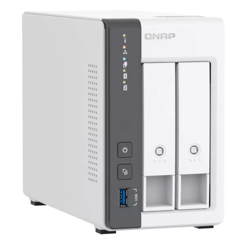 QNAP TS-216G NAS-/salvestusserver Torn Cortex-A Cortex-A55 4 GB HDD Valge