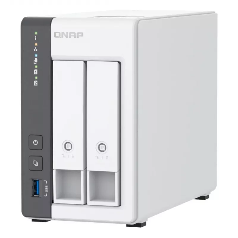 QNAP TS-216G NAS-/salvestusserver Torn Cortex-A Cortex-A55 4 GB HDD Valge