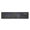 Shuttle XPC õhuke Barebone DS50U, Intel Celeron 7305, 2x LAN (1x 2.5Gbit ,1x 1Gbit), 1xCOM,1xHDMI,1xDP, 1x VGA, ventilaatorita, pidev töö 24/7
