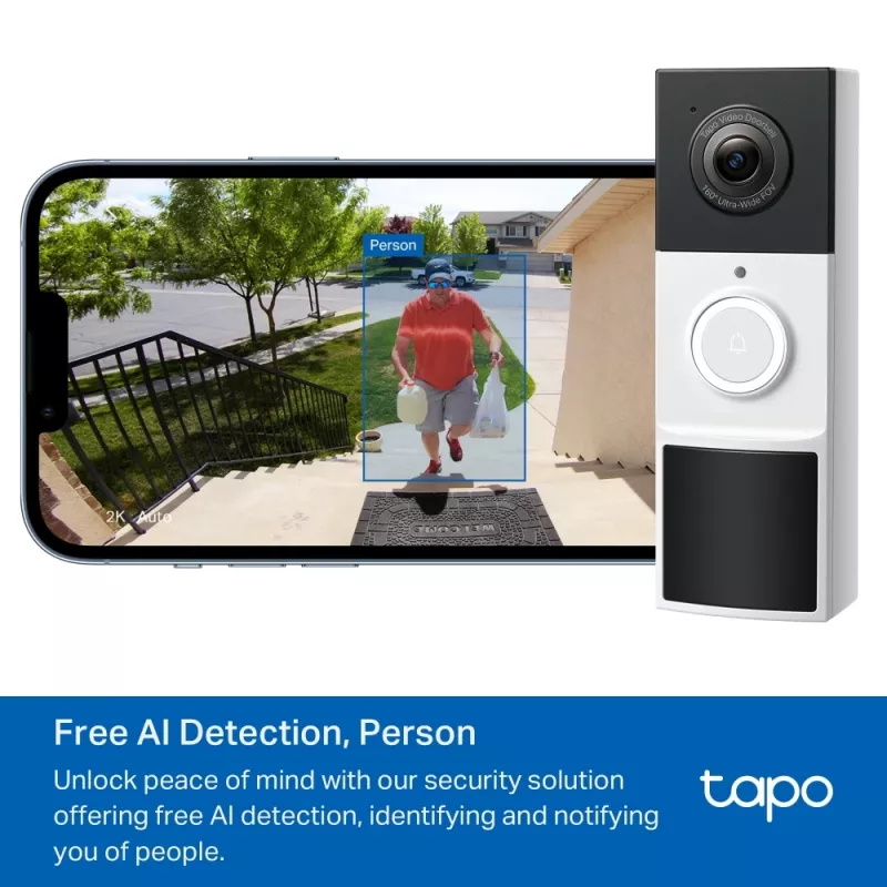 TP-Link Tapo videouksekella kaamera 1 × D210, 1 × D100C, H.264, 3 MP, 2304 x 1296 pikslit, 1296p, CMOS, 25.4 / 3 mm (1 / 3 tolli)