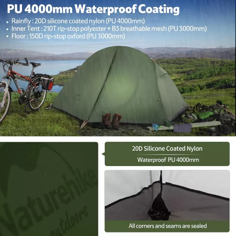 Cycling ultralight tent 1 nh18a095-d-forest roheline NATUREHIKE