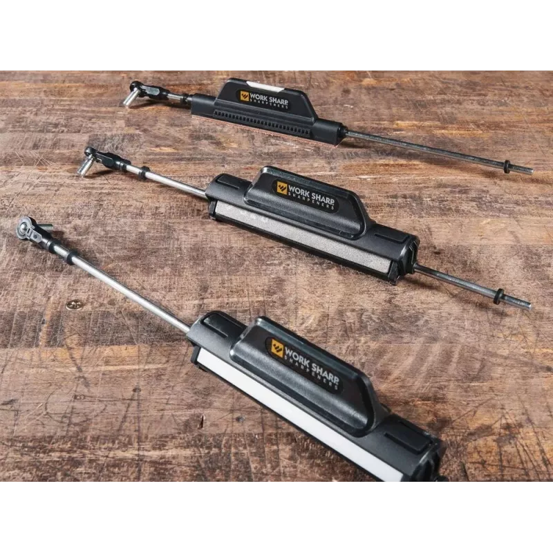 Läbitõmbeteriti Work Sharp Precision Adjust Elite 09DX066 — reguleeritav nurk, teemantkivid, nahkviimistlus, nailonkorpus