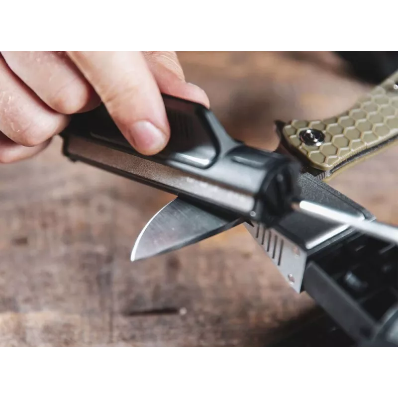 Läbitõmbeteriti Work Sharp Precision Adjust Elite 09DX066 — reguleeritav nurk, teemantkivid, nahkviimistlus, nailonkorpus