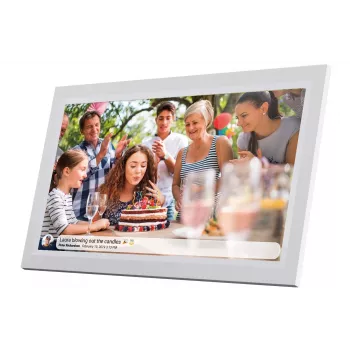 Denver PFF-1503WMK2 15.6-inch Wi-Fi digitaalne pildiraam, valge