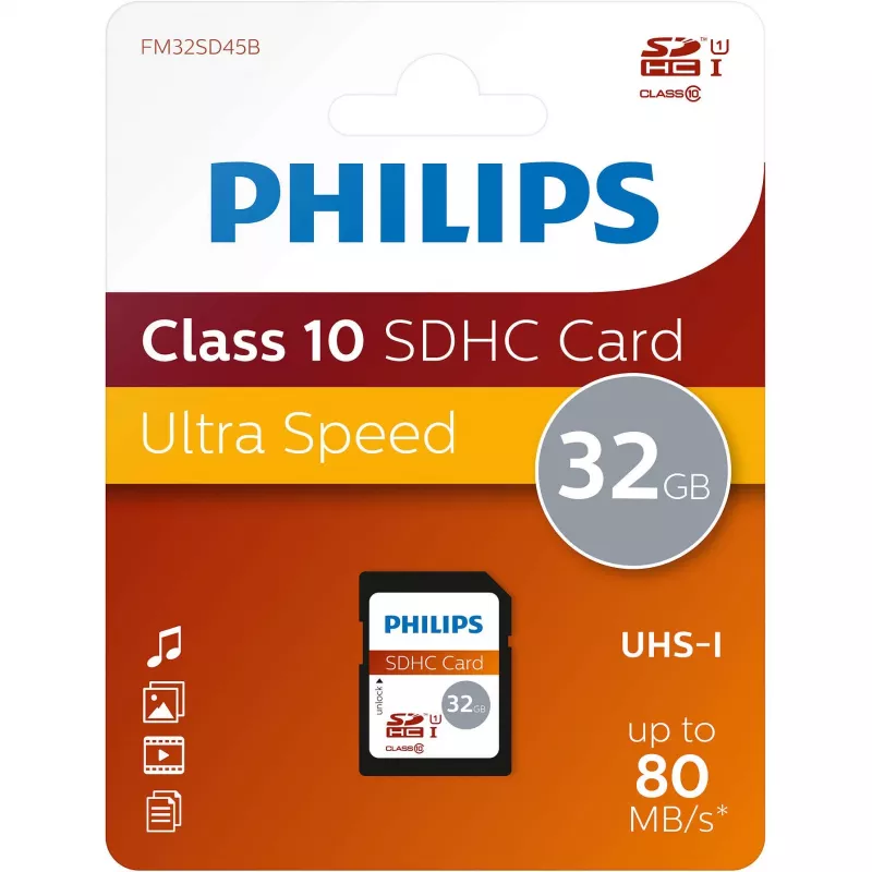 Philips 32GB UHS-I FM32SD45B/10 välkmälu