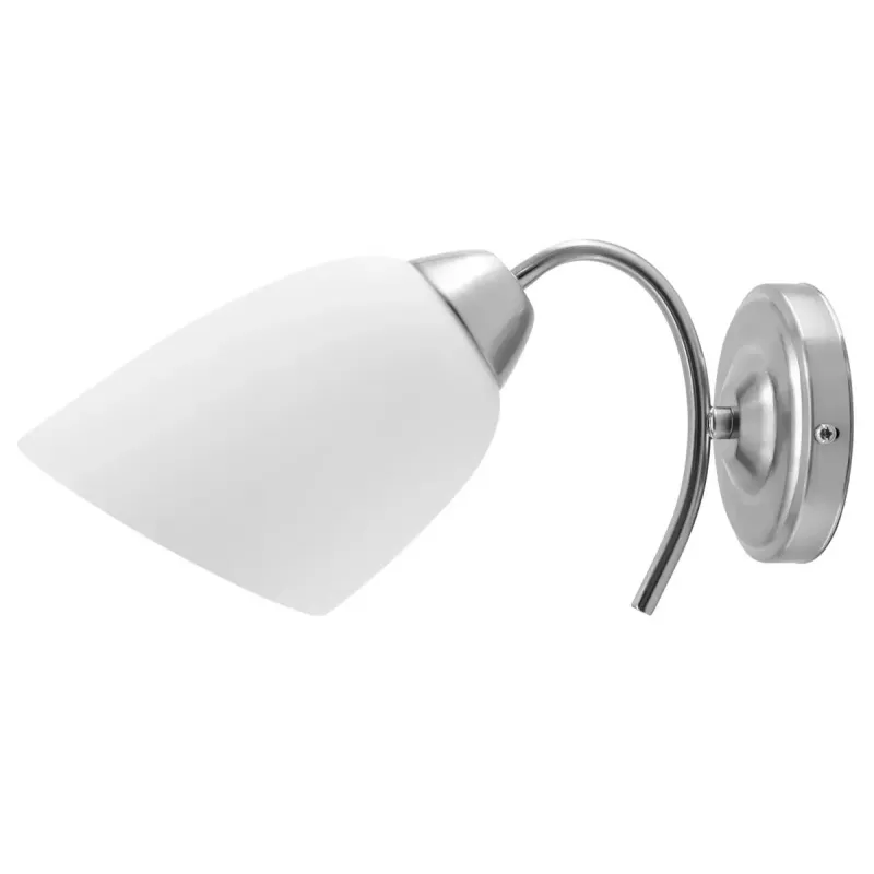 Seinalamp ActiveJet NIKITA nikkel E27 ühe tulega, ümmargune metallkuppel, IP20, 220–240 V, max 60 W