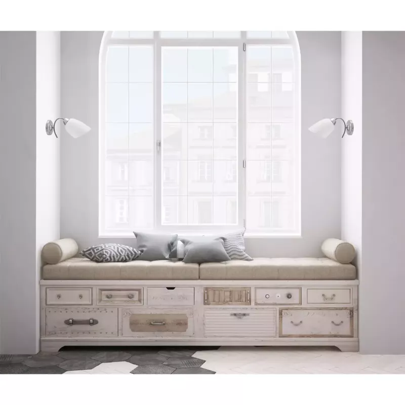 Seinalamp ActiveJet NIKITA nikkel E27 ühe tulega, ümmargune metallkuppel, IP20, 220–240 V, max 60 W