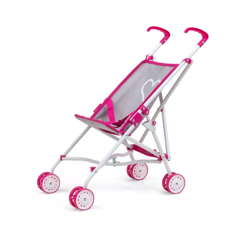 Stroller milly mally Julia Prestige Pink — kerge kompaktne nukukäru, mudel 2722