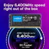 Sülearvuti mälu DDR5 CSODIMM 32 GB (1 × 32 GB) / 6400 CL52
