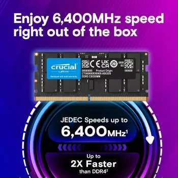 Sülearvuti mälu DDR5 CSODIMM 32 GB (1 × 32 GB) / 6400 CL52