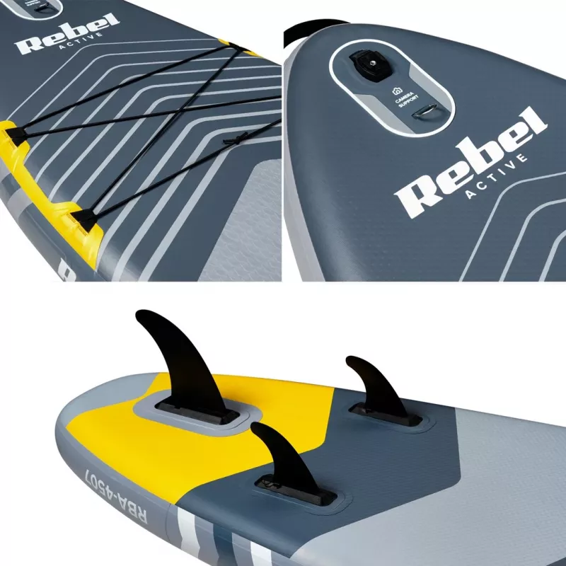 Täispuhutav SUP-laud Rebel ACTIVE 350x81x15 cm komplekt – mudel RBA-4500, igakülgne matkapurjelaud