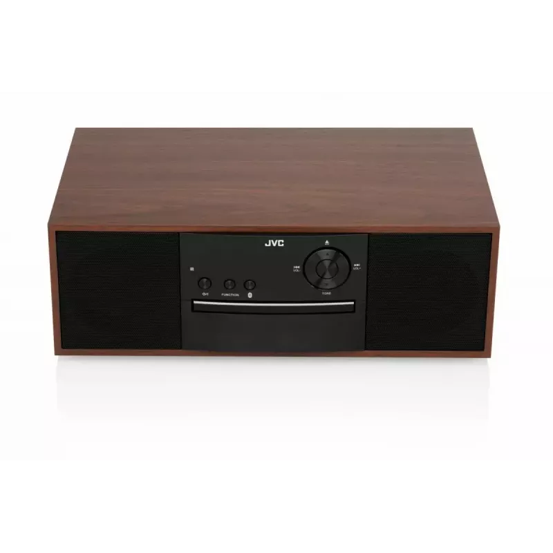Mini-tornmuusikasüsteem JVC RD-E761, 2x8W RMS, Bluetooth 4.2, USB, CD, FM, puidust korpus, must