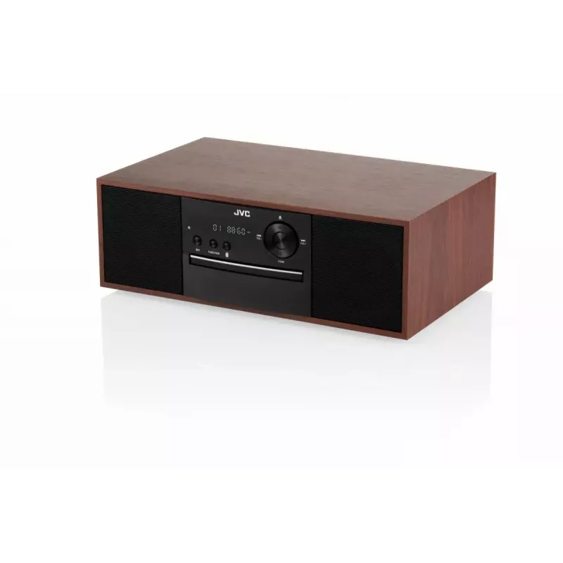Mini-tornmuusikasüsteem JVC RD-E761, 2x8W RMS, Bluetooth 4.2, USB, CD, FM, puidust korpus, must