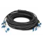 Digitus eelmonteeritud klaaskiust universaalne breakout-kaabel Single Mode OS2 12 kiudu LC/UPC 100 m