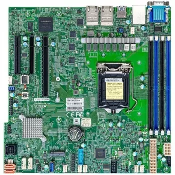 Supermicro - Emaplaat X12STH-LN4F - micro ATX - LGA1200-pesa C256 kiibistik USB 3.2 Gen 1 4 x Gigabit LAN pardagraafika