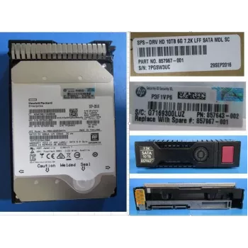 HPE - kõvaketas - 10 TB - 3.5 LFF (8.9 cm LFF) - SATA 6 Gb/s - 7200 p/min