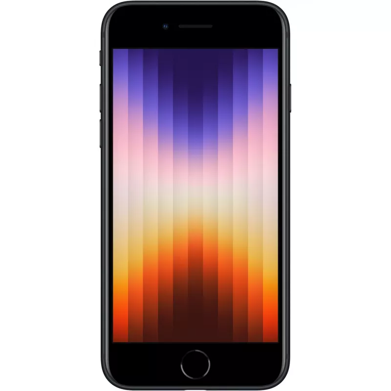iPhone SE (2022), 11.94 cm (4,7 tolli), 64 GB, 5G, must