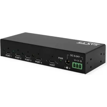 EXSYS EX-12294HMS USB 3.2 Gen 2 metallist jagaja, 4 porti (4x USB-C)