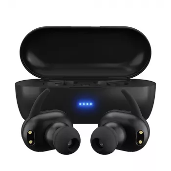 MAXELL MINI DUO juhtmevabad kõrvasisesed kõrvaklapid koos laadimisümbrisega Must