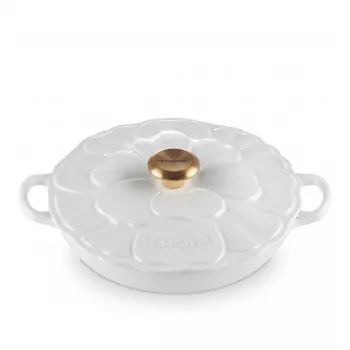 Le Creuset gourmet professional pot flower 26 cm valge