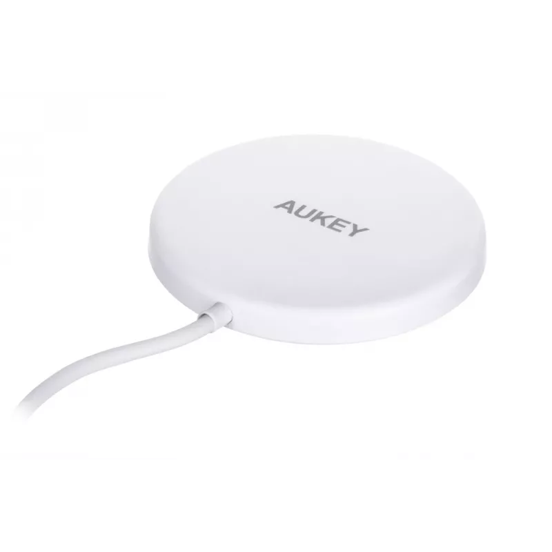 AUEKY Aircore Magnetic LC-A1 juhtmevaba magnetlaadija QI USB-C 15 W valge