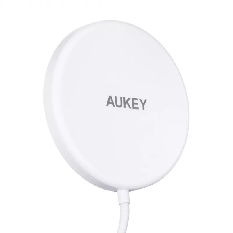 AUEKY Aircore Magnetic LC-A1 juhtmevaba magnetlaadija QI USB-C 15 W valge
