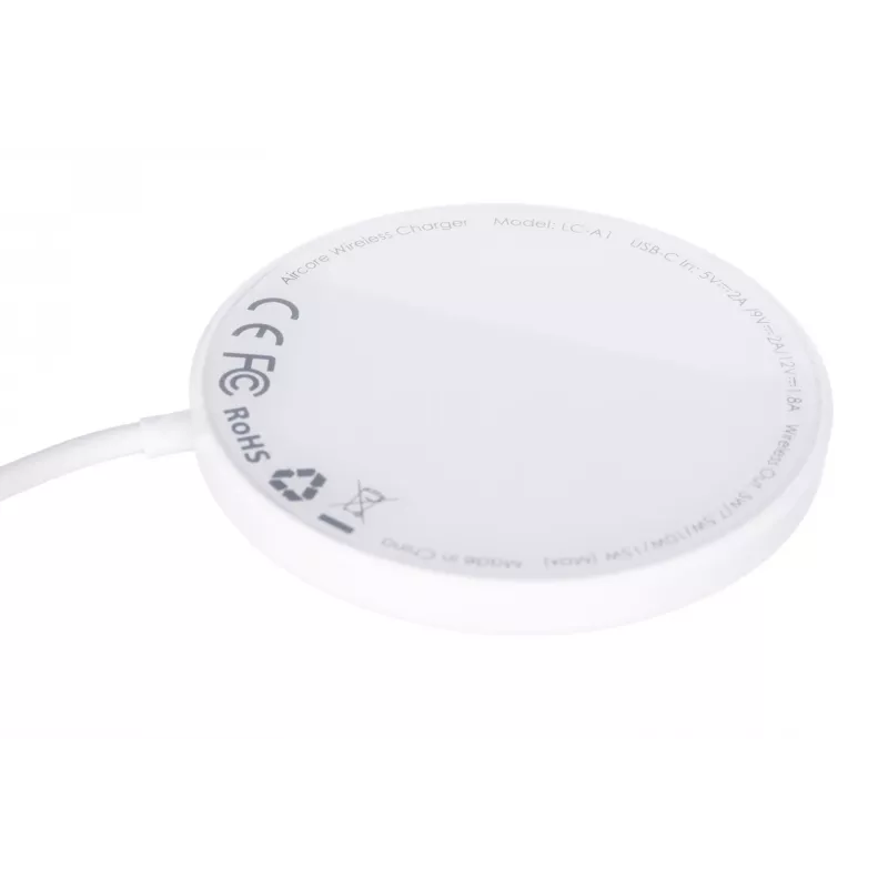 AUEKY Aircore Magnetic LC-A1 juhtmevaba magnetlaadija QI USB-C 15 W valge